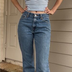 Vintage Levi’s mid rise boot cut jeans